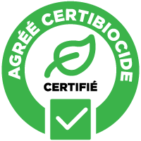 Logo Certibiocide - Agrément ministère de la Transition Écologique