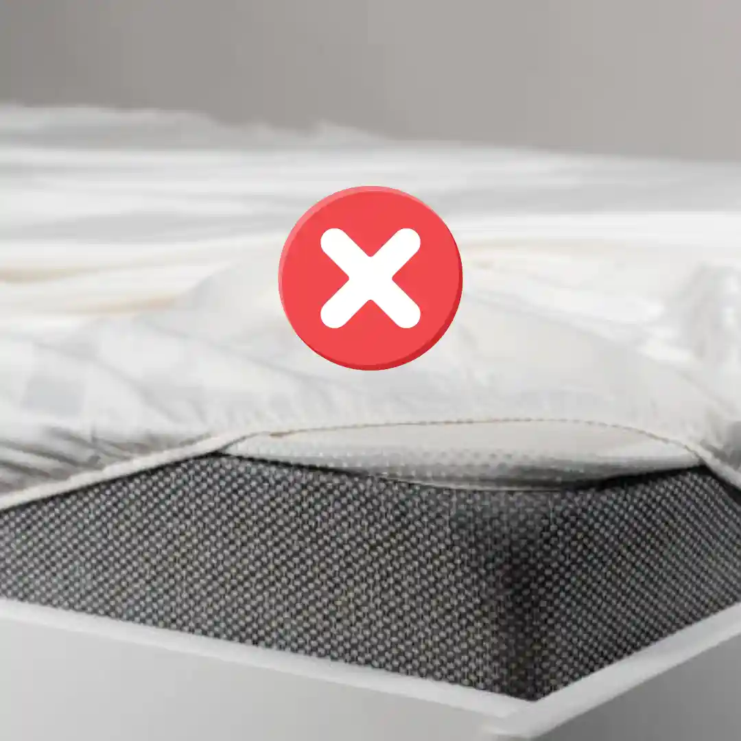 Housse non conforme : protection insuffisante contre les punaises de lit